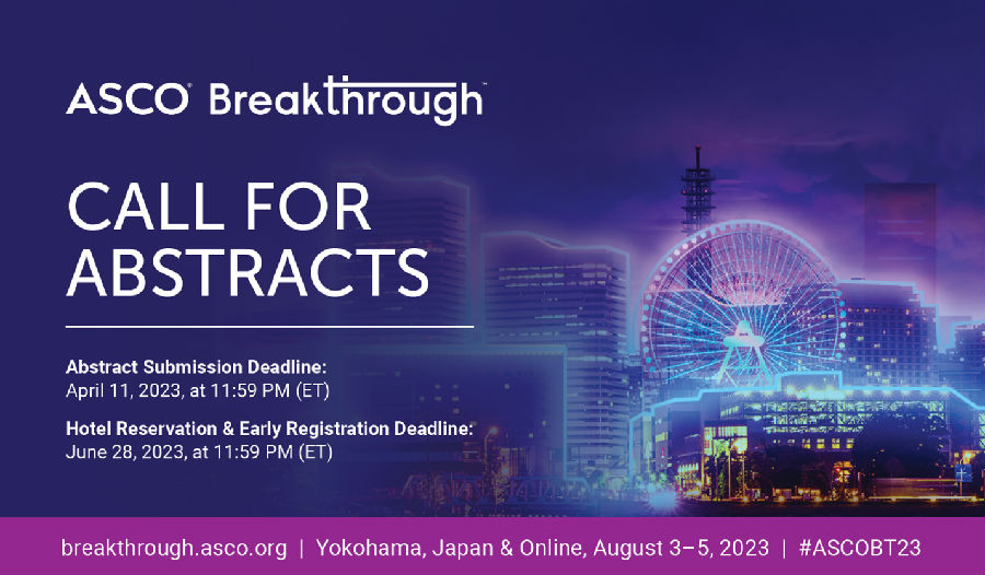 Call for abstracts for ASCO Breakthrough in August 35, Japan!NewsCSCO